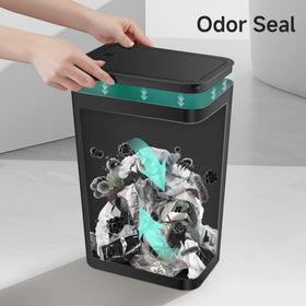 TIPGO lid in place for odor containment and clean rooms.