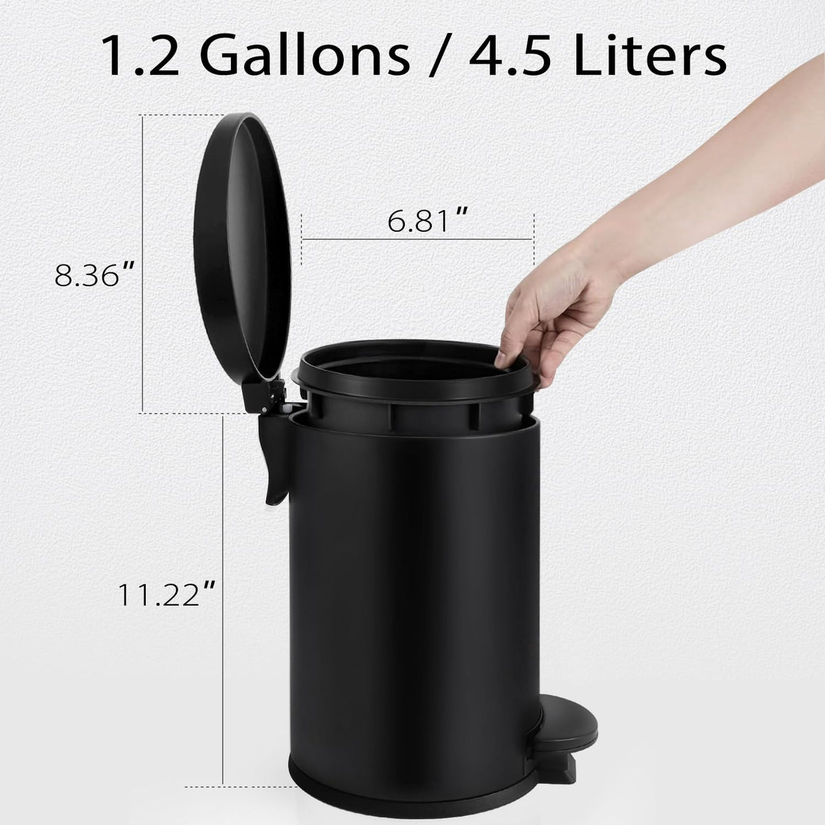 TIPGO odor seal ensures snug lid and reduced smells.