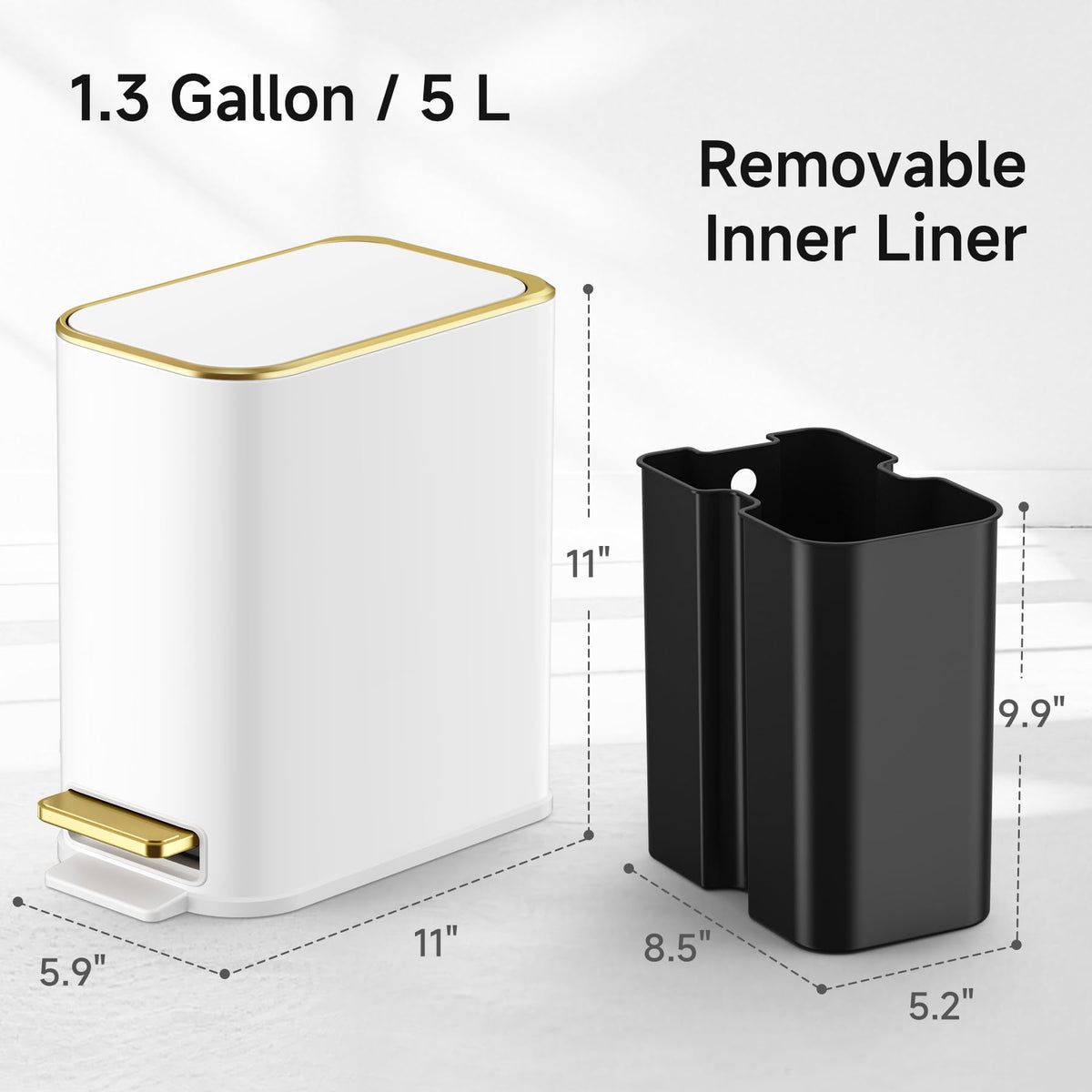 TIPGO odor-seal trash bin traps smells for a fresher bathroom.