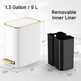 TIPGO odor-seal trash bin traps smells for a fresher bathroom.