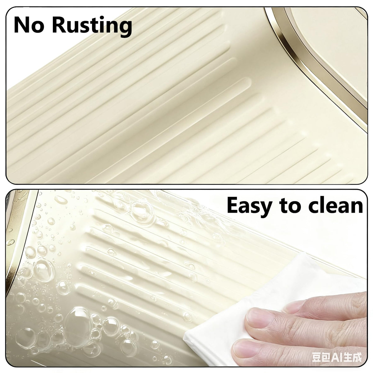 TIPGO removable-inner-bucket-bin makes liner changes quick and clean.