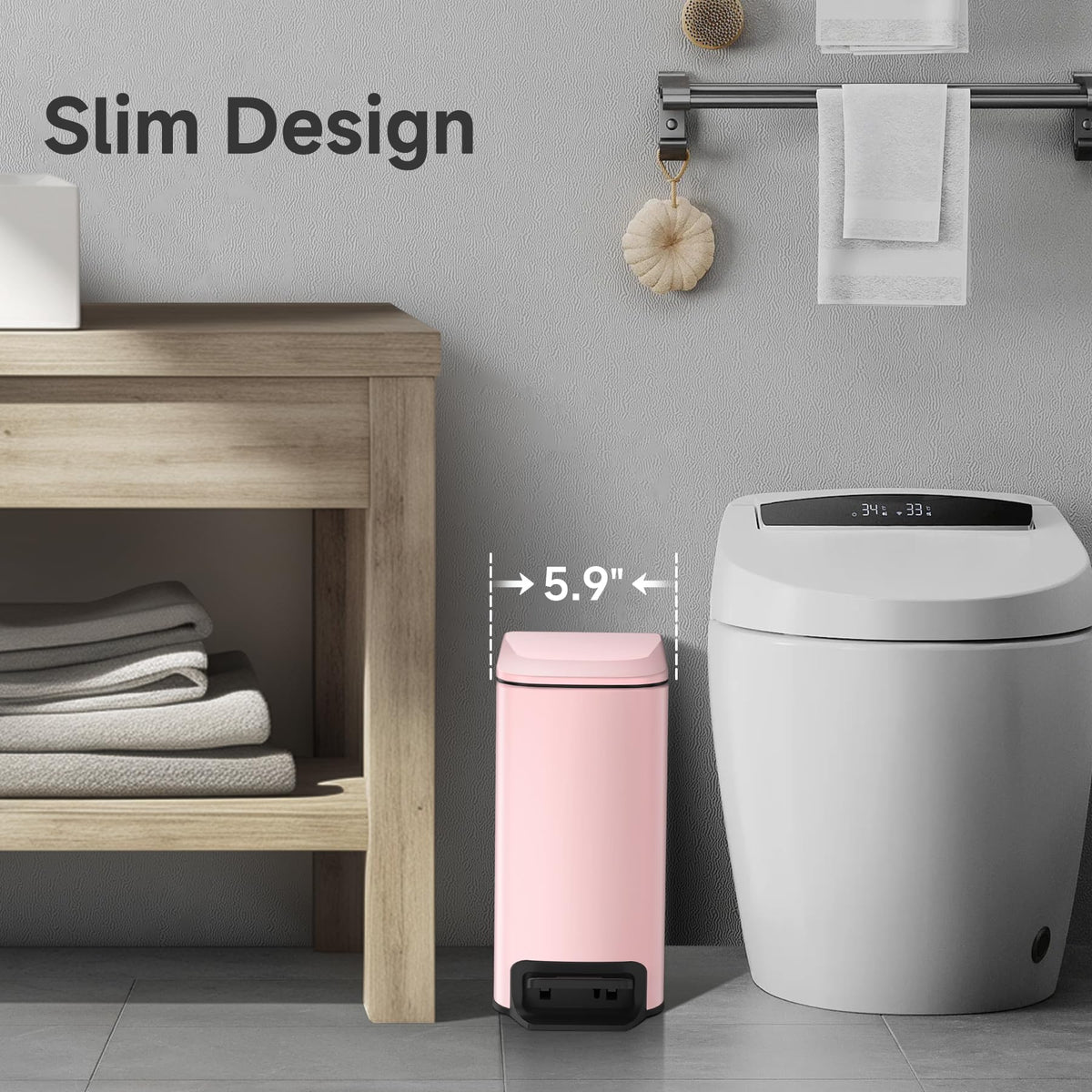 TIPGO removable inner bucket enables easy cleaning and bag changes