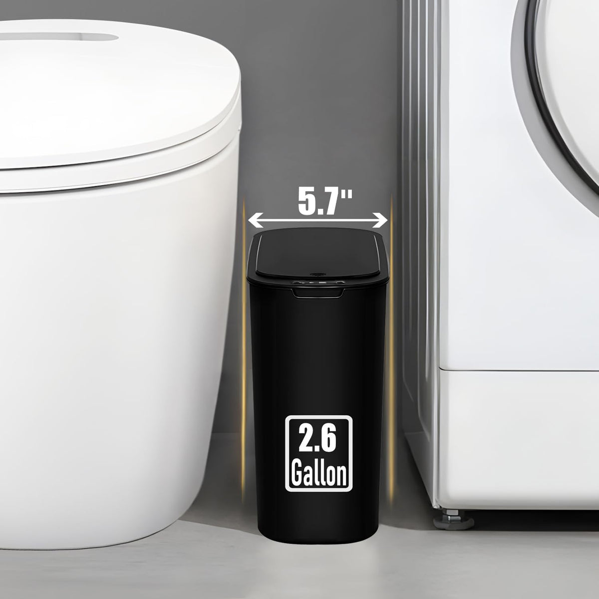 TIPGO removable inner ring secures bags for neat appearance.