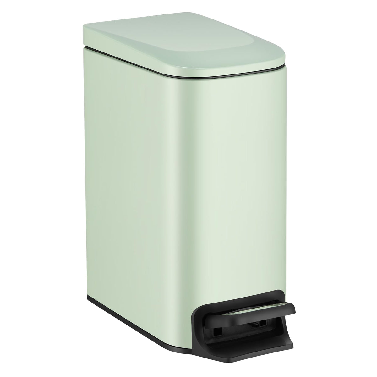 TIPGO Slim 6L trash can with soft-close green finish for compact spaces.