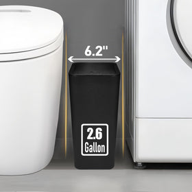 TIPGO slim trash bin tucked into a corner, ideal for small kitchens