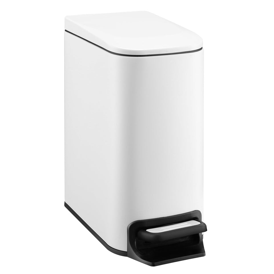 TIPGO slim trash can with soft-close lid, ideal for tight spaces