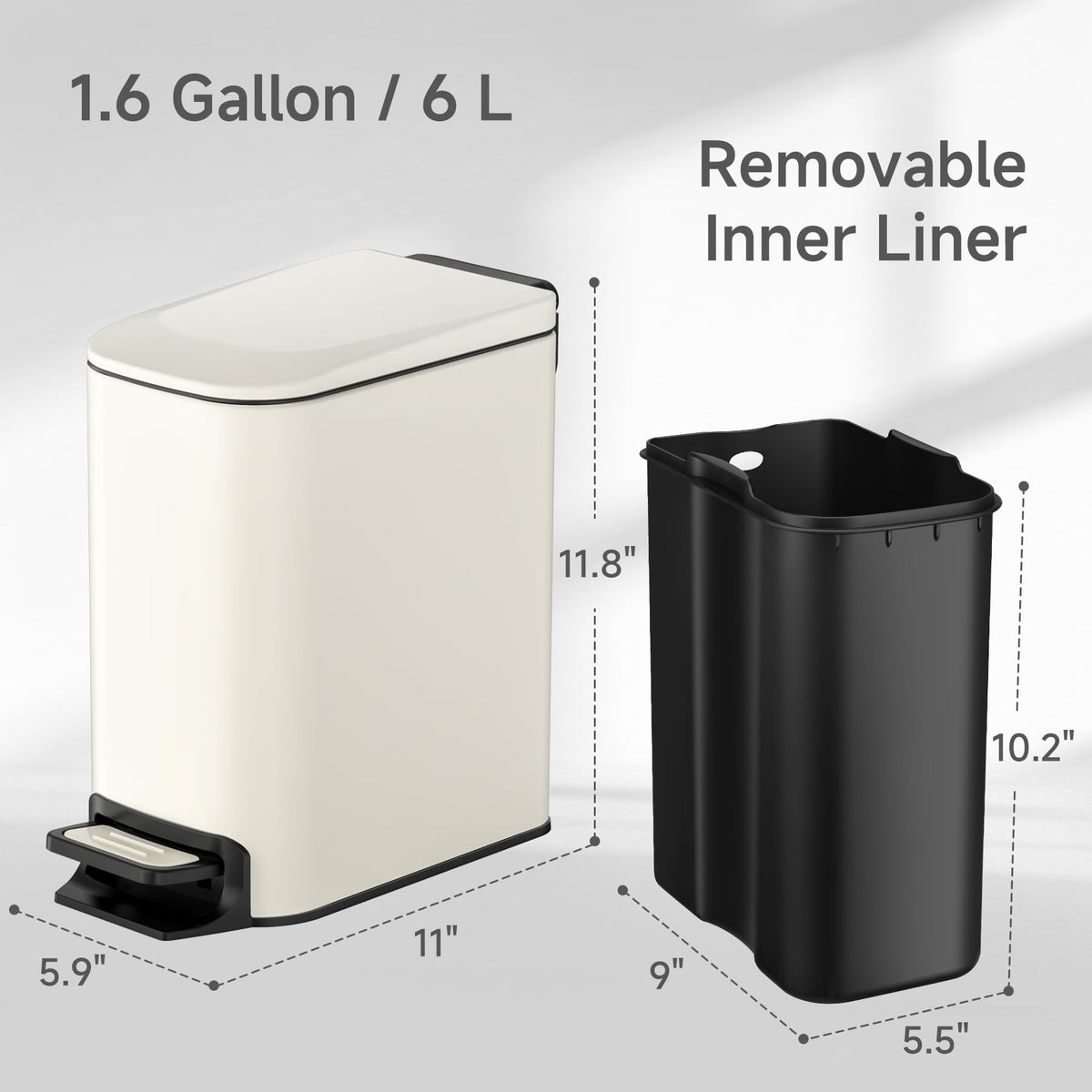 TIPGO odor-control lid keeps smells contained and room fresh