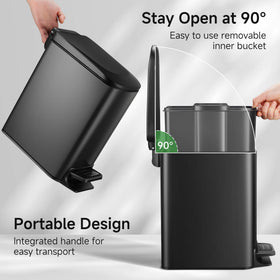 TIPGO Slim Trash Can Odor Seal keeps rooms fresh.