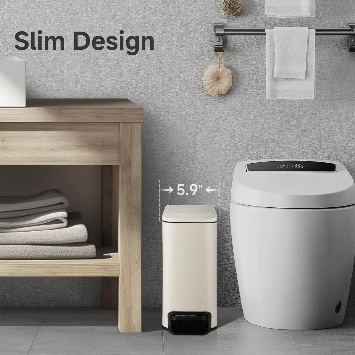 TIPGO removable inner bucket for simple waste disposal and cleaning