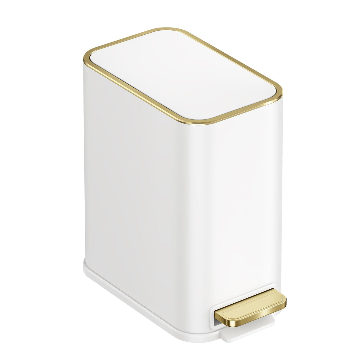 TIPGO small bathroom trash can with lid soft close offers quiet operation and space efficiency.
