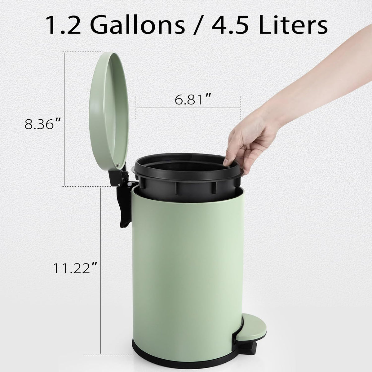 TIPGO compact design fits in small spaces like bathrooms and desks.