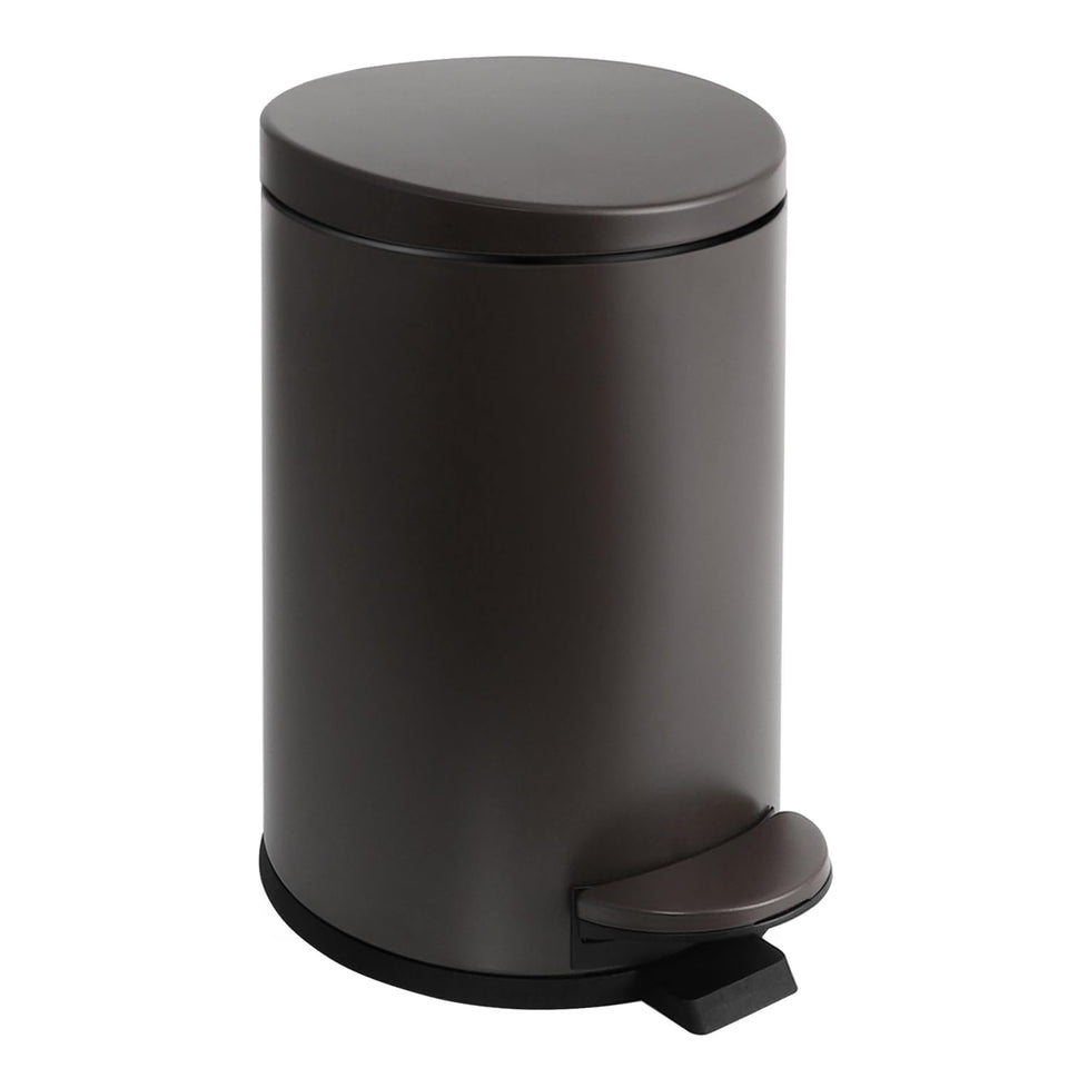 TIPGO small trash can with lid soft close for quiet daily use