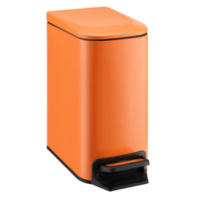 TIPGO small trash can with lid soft close for quiet waste disposal