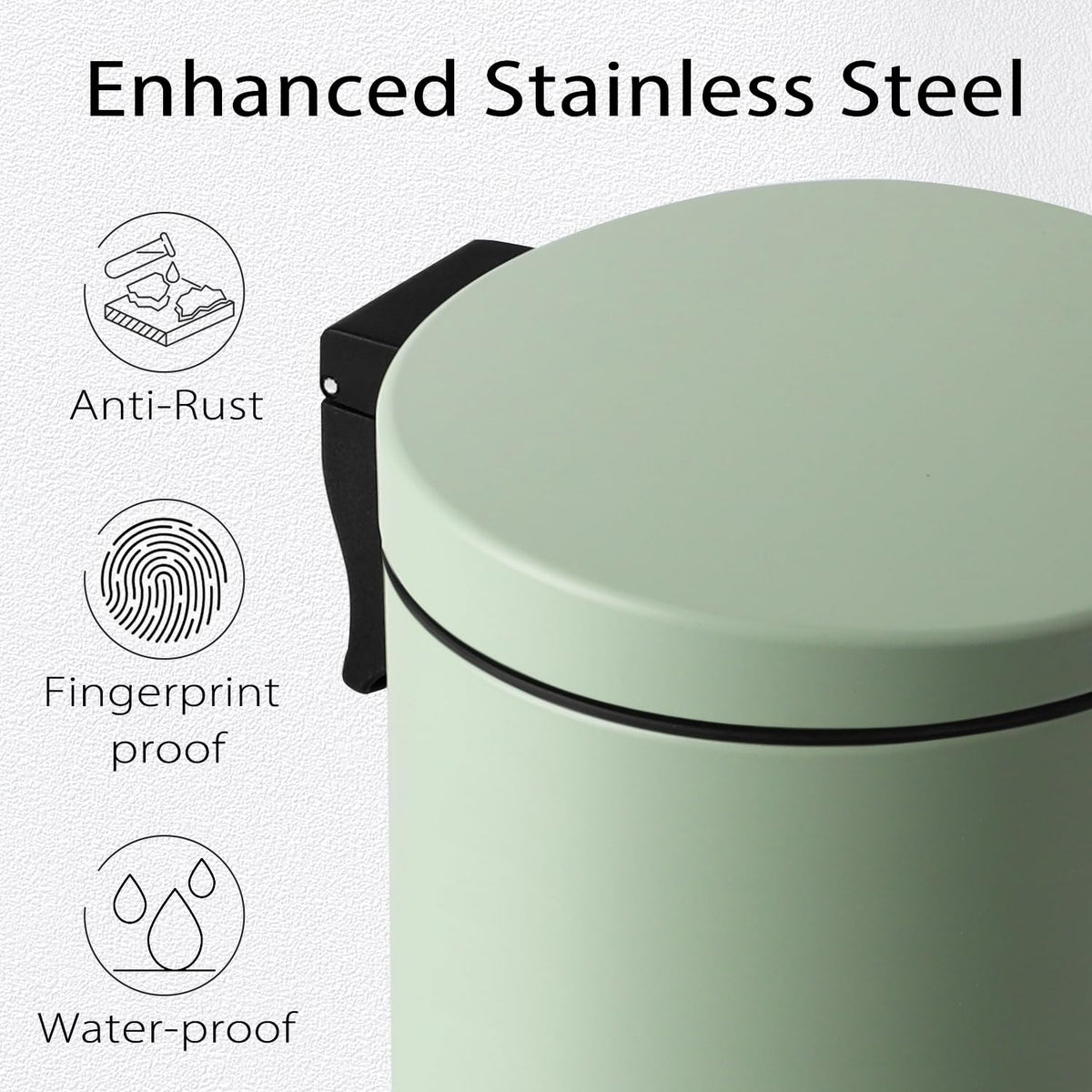TIPGO unit features removable inner bucket for easy bag changes and cleaning.