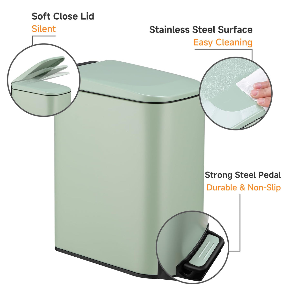 TIPGO stainless steel body 6L capacity suits small kitchen and office.