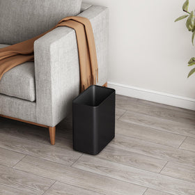 TIPGO stainless steel matte-black trash bin with durable finish