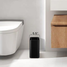 TIPGO slim-design bathroom trash bin 8L fits narrow spaces neatly