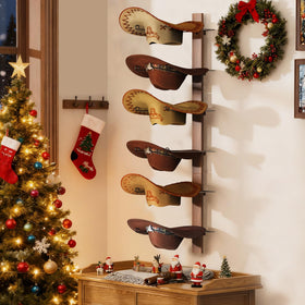 TIPSYTREE hat-rack-depth protects shapes with ample space between hats.