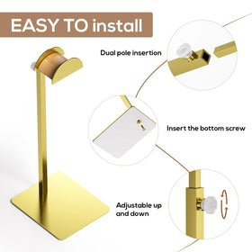TIPSYTREE matte gold finish resists fingerprints for a clean look.