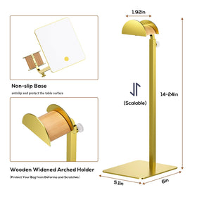 TIPSYTREE stainless-steel base provides stability for heavier bags.