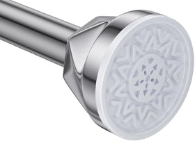 TITGIPE shower rod extends from 27 to 80 inches for flexible space fitting.