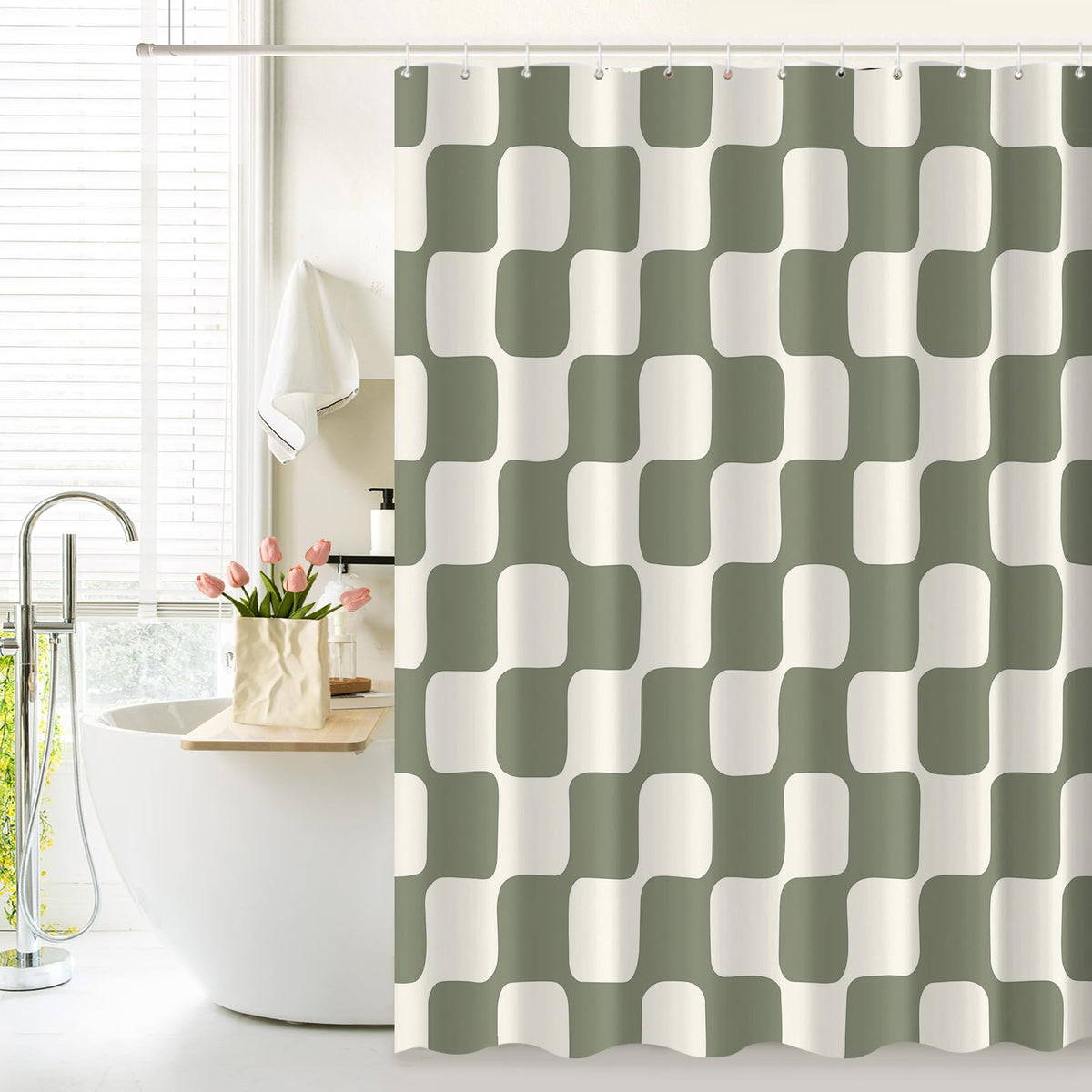 Tititex 140gsm faux linen curtain fabric with waterproof performance.
