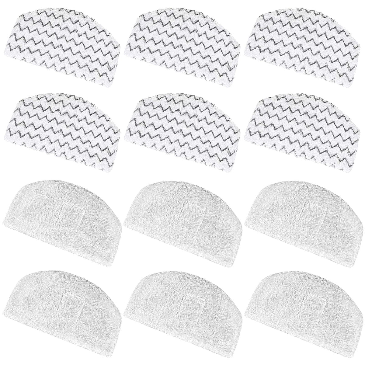 Tivcroxs 12-pack 1940 steam mop pads ready for daily replacement.