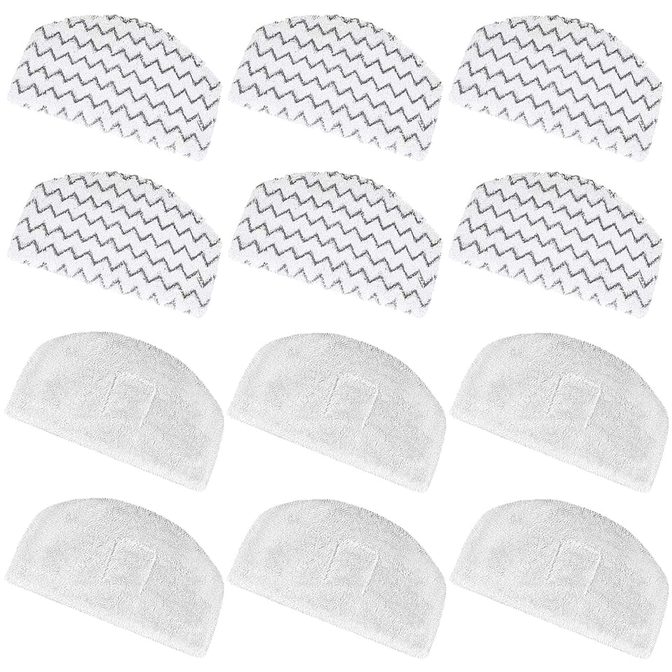 Tivcroxs 12-pack 1940 steam mop pads ready for daily replacement.
