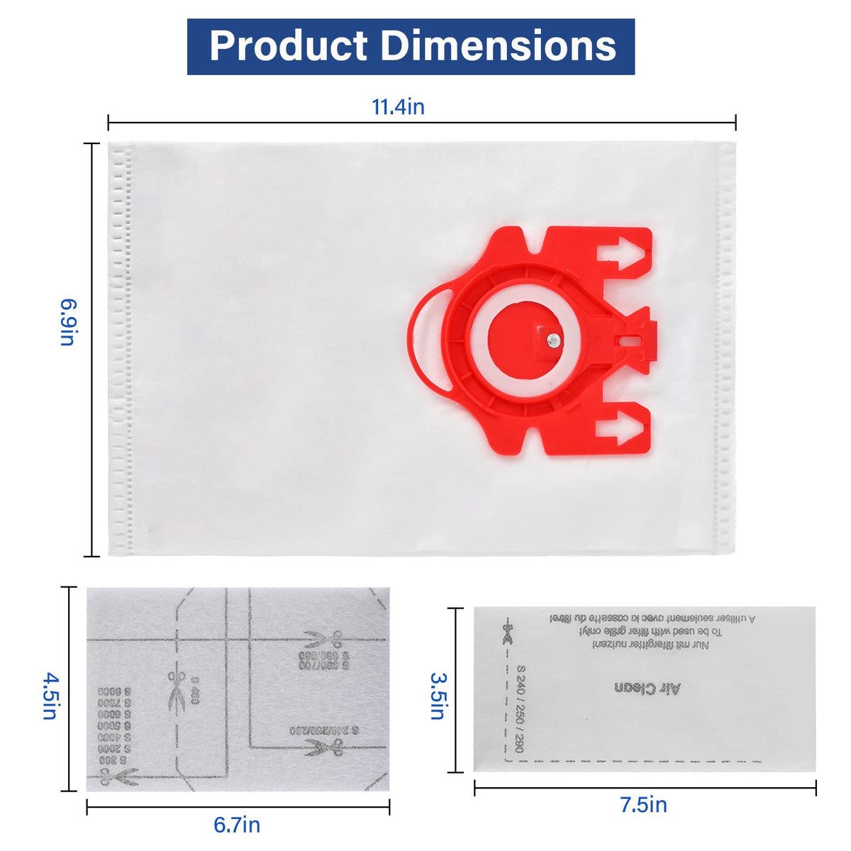 Tivcroxs bundle includes six AirClean filters to extend life.