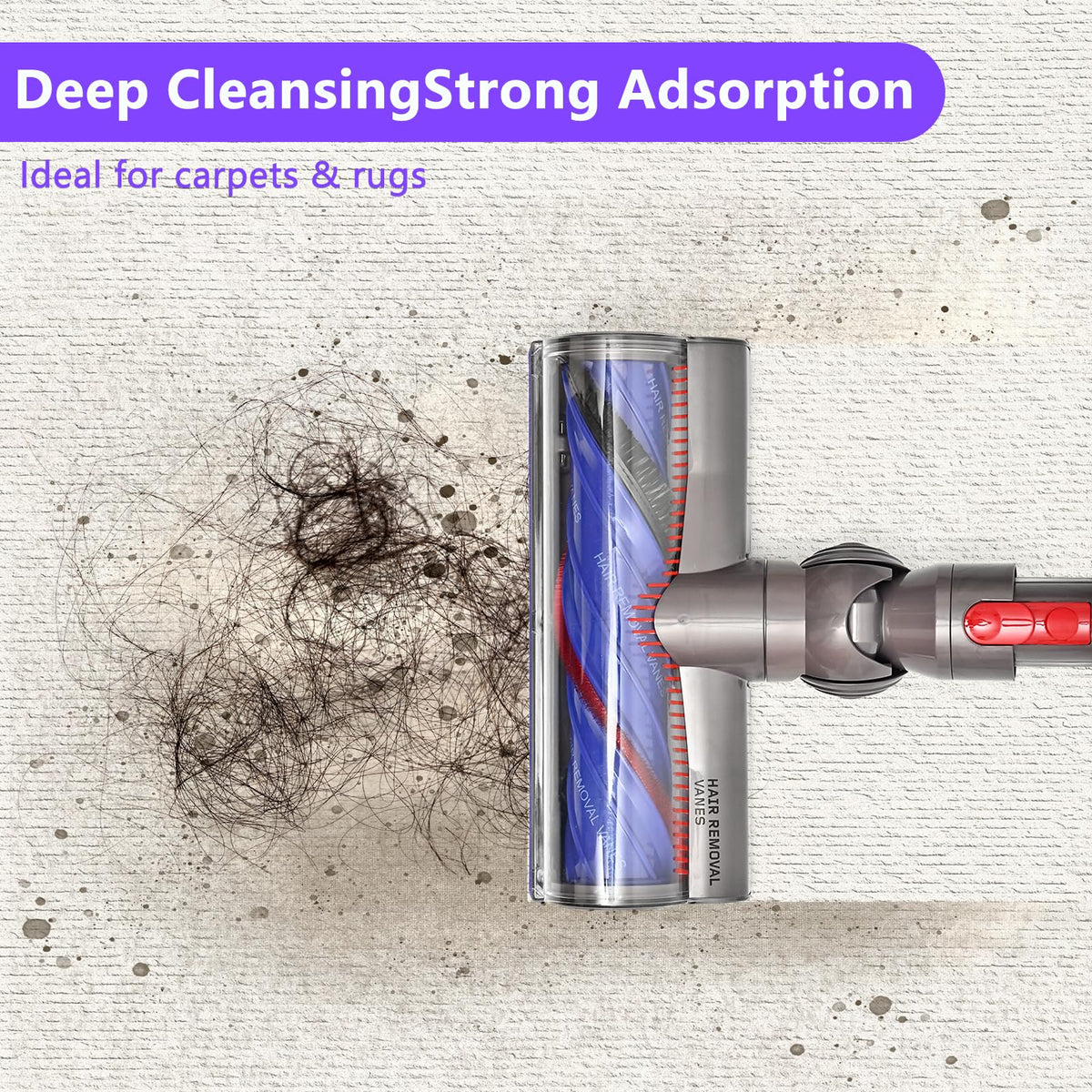 Dyson V-series compatibility supports versatile home cleaning options.