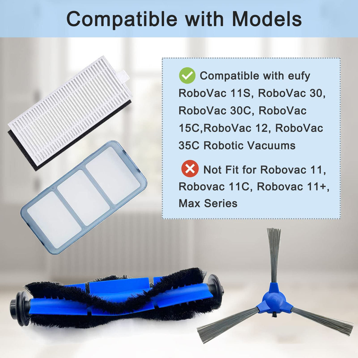 Tivcroxs filter set for RoboVac keeps dust in check and airflow steady