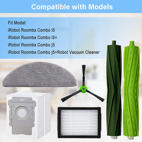 Tivcroxs Roomba Combo roller brushes deliver gentle, floor-safe cleaning.