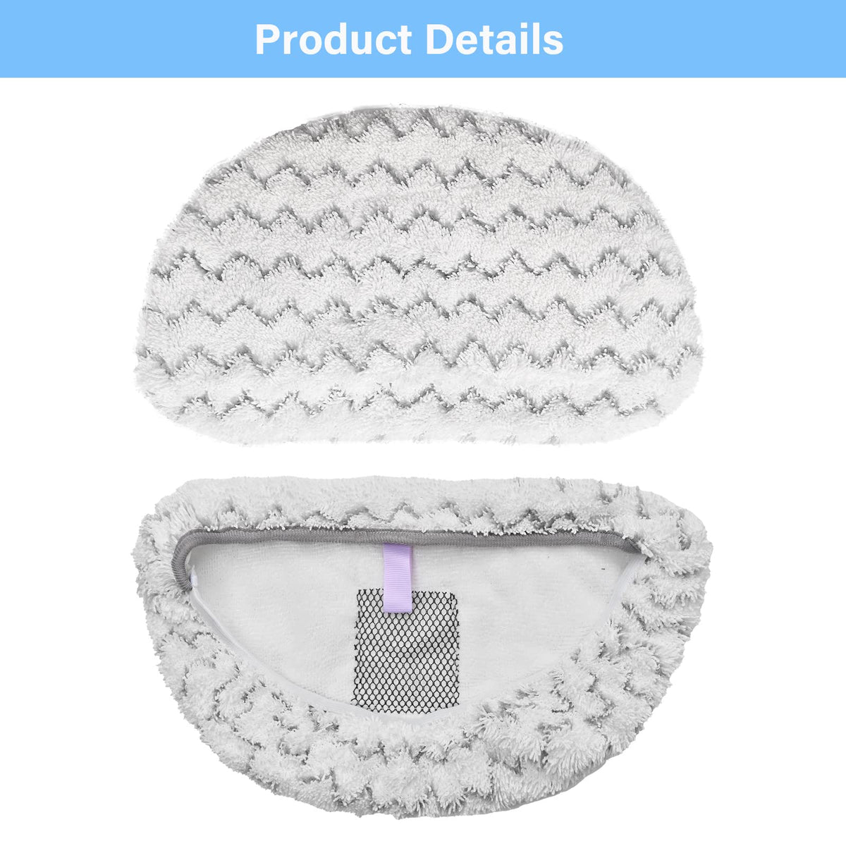 Tivcroxs washable reusable pad design makes reuse between cleans easy.
