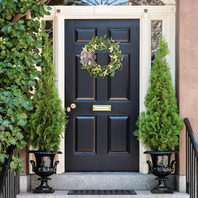 TIVMIK 20 inch wreath versatile for indoor or outdoor use.