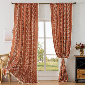 TIVNICO curtains 84-inch length for floor-grazing drape