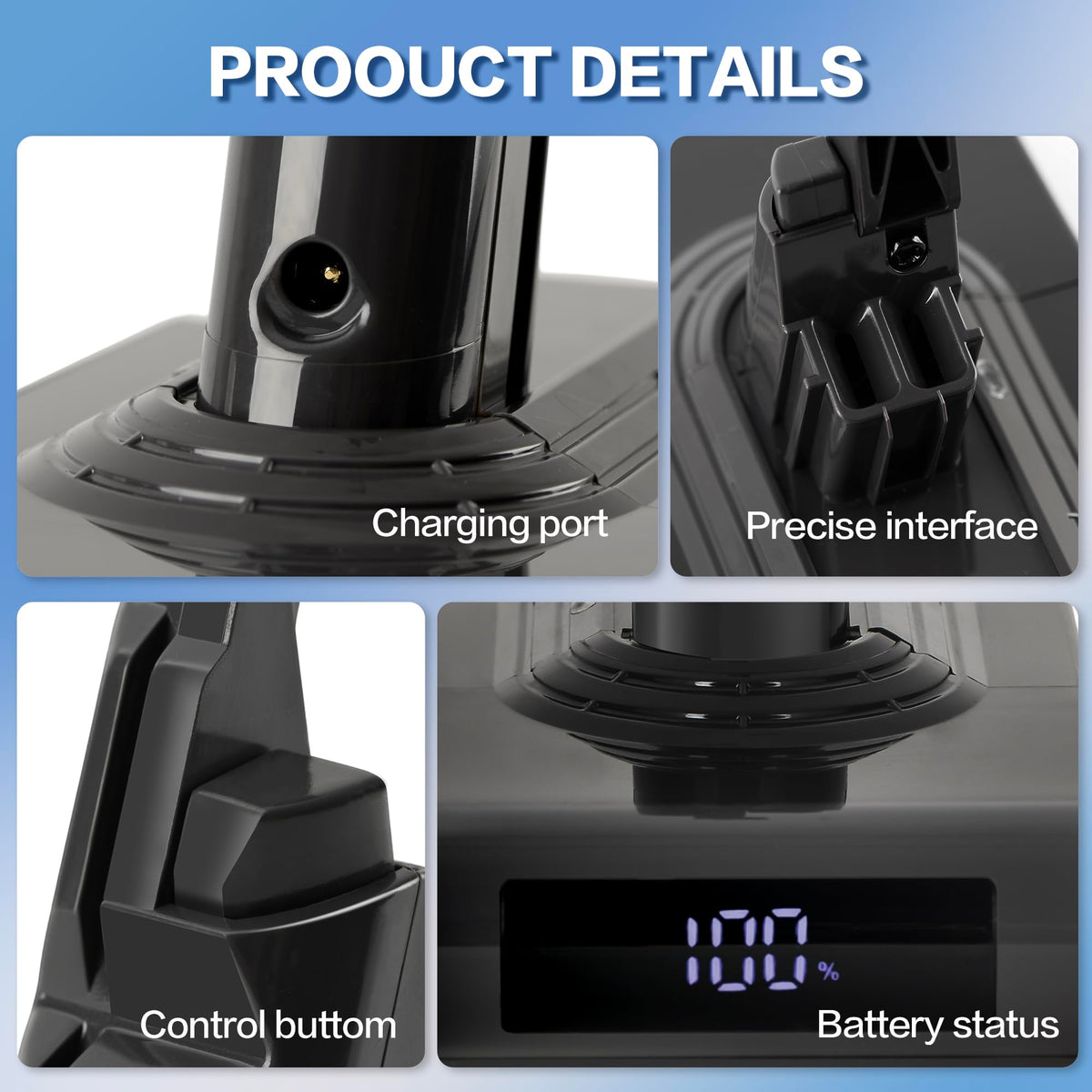 TIXWOGH screws ensure secure, tool-free installation for Dyson V8