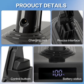 TIXWOGH screws ensure secure, tool-free installation for Dyson V8