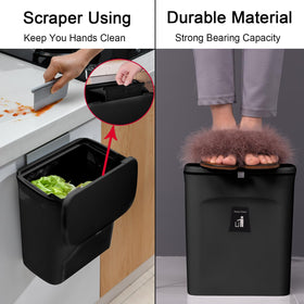 Tiyafuro compost bin lid open for easy load and unload
