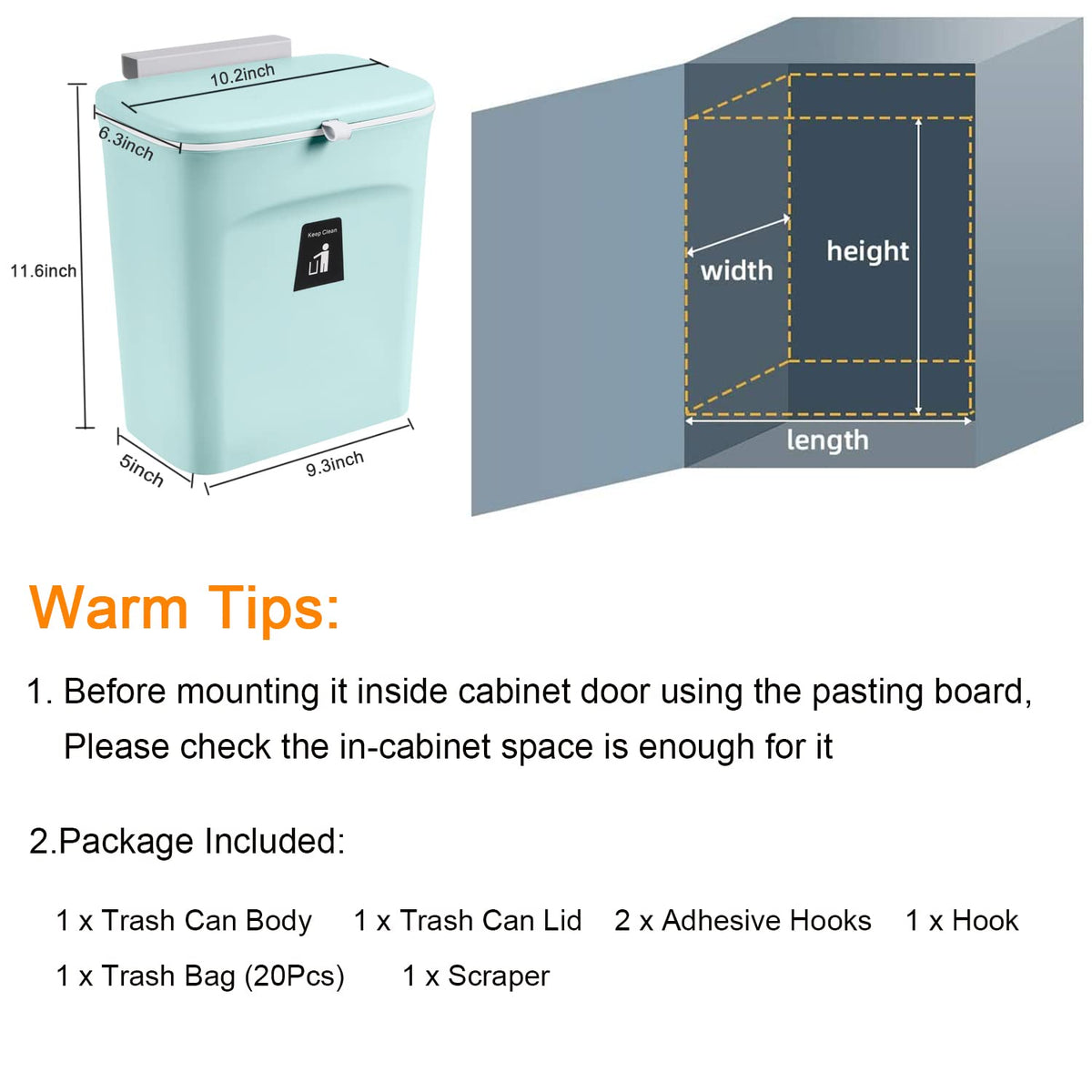 Tiyafuro compost-bin-reusable-bags-compatible works with reusable bags for eco-friendly waste