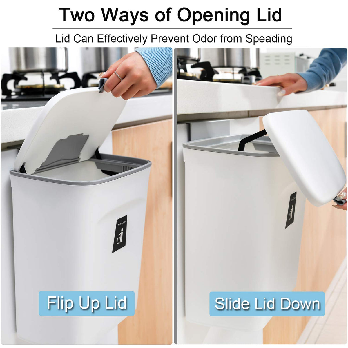 Tiyafuro compact 2.4 gallon bin fits under sink