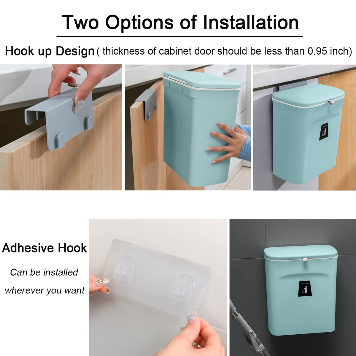 Tiyafuro under-sink-trash-bin-mount fits below-sink setup for convenient waste disposal