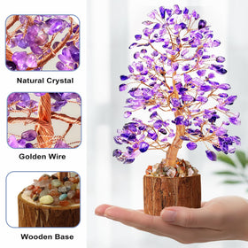 Tizzomx amethyst crystal tree branches to enhance focus and ambiance.