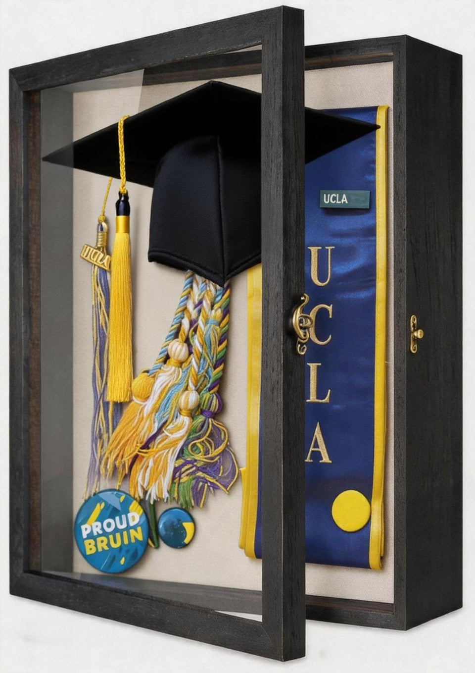 TJ.MOREE Flowers Shadow Box front view showcases memories in a classic frame.