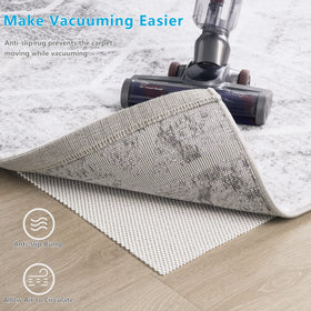 TJWODO easy-to-trim rug pad adapts to custom layouts.