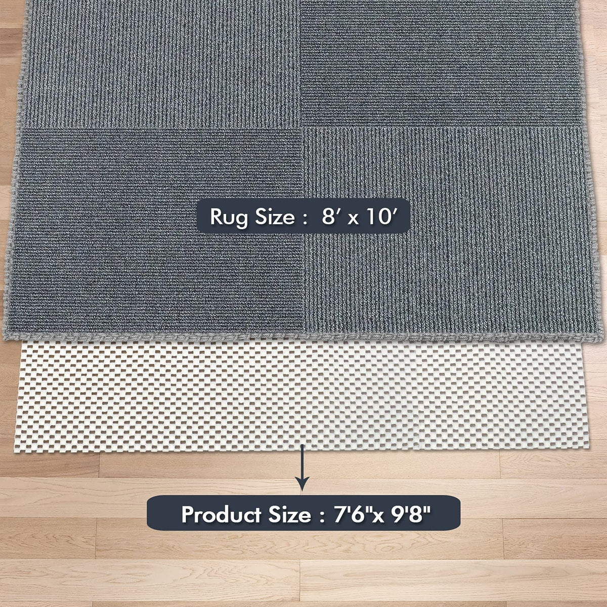 TJWODO pad used under shelves or drawers for protection.