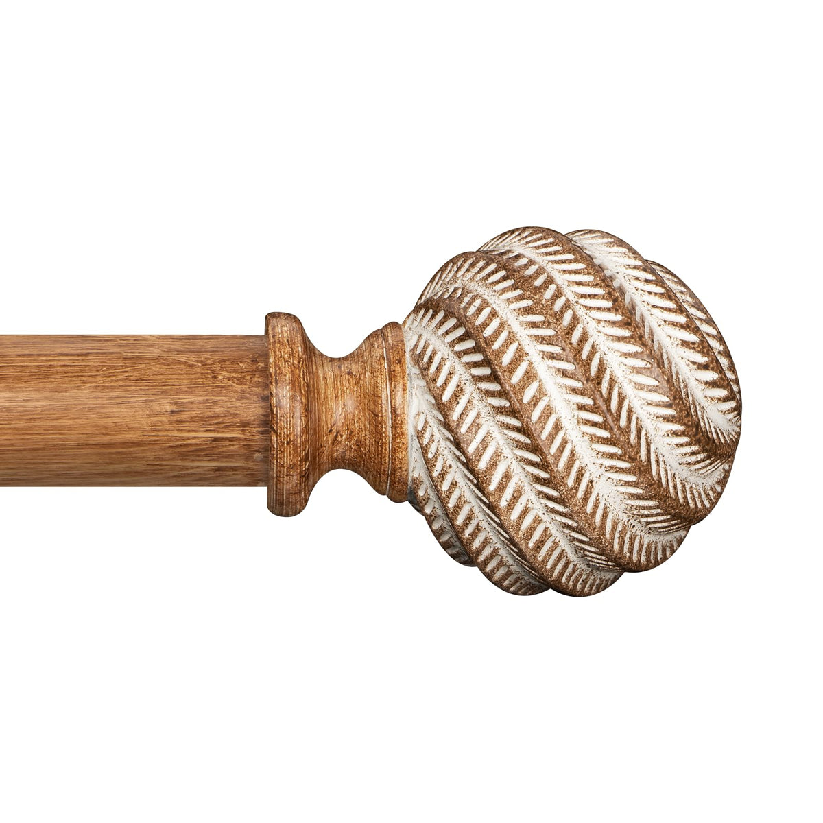 TKZTKZ wood curtain rod 36-88 inch demonstrates adjustable length for versatile windows.