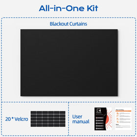 Tlany easy-installation blackout solution uses adhesive hooks to avoid drilling