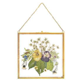 TLBTEK 8x8 frame hanging on wall with gold chain