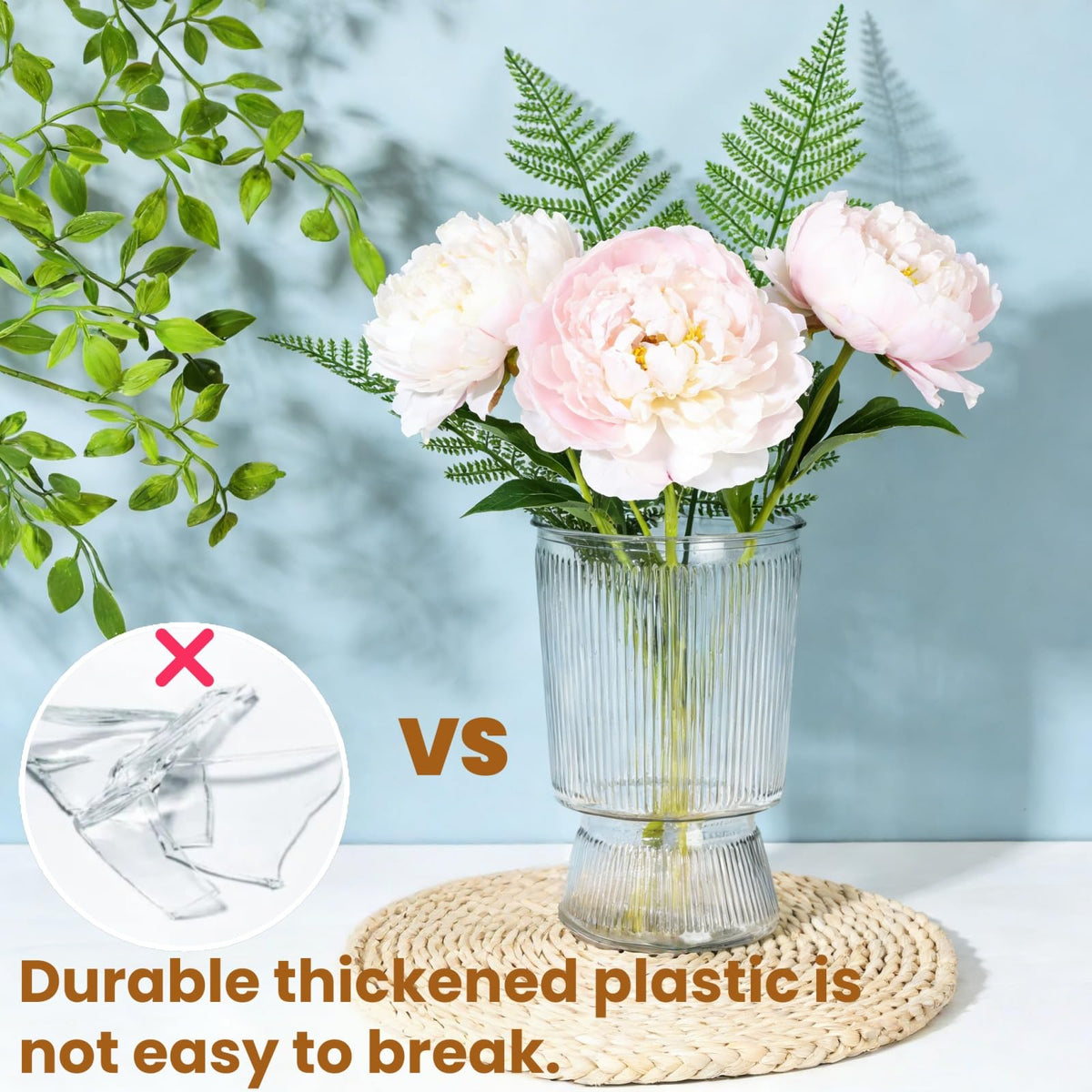 Tlence clear vase pack 12 for versatile home decor and events