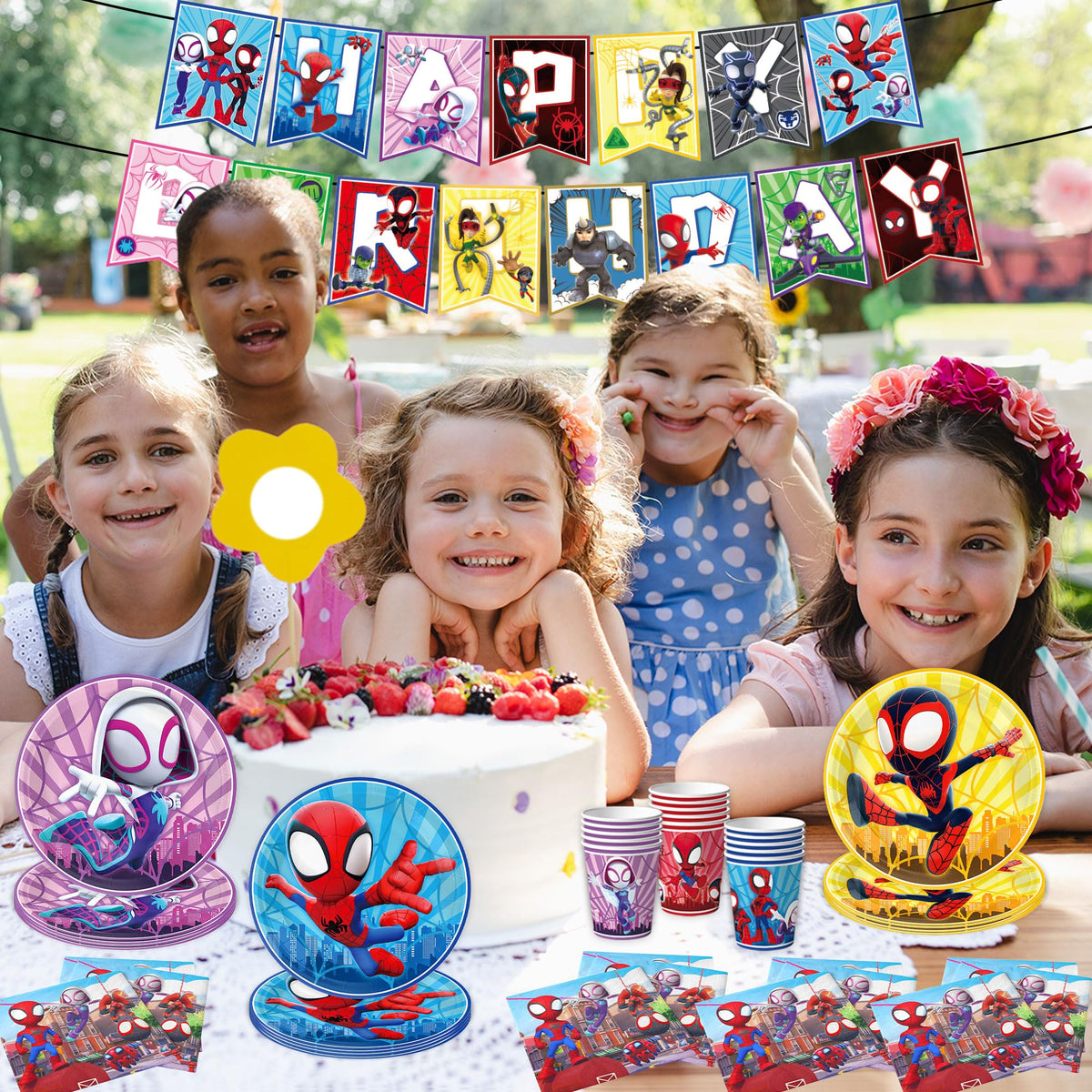 TLTSDWQ spider-themed plates create colorful dining moments and easy cleanup.